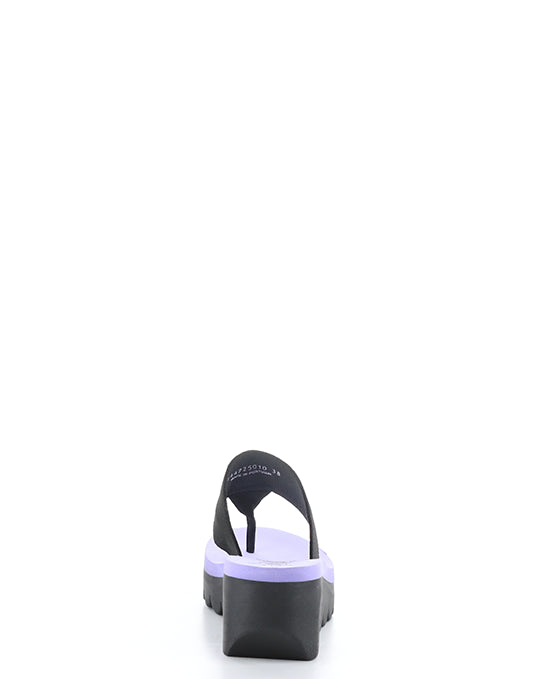 YOMU725FLY 010 BLACK/VIOLA GROGRAIN/CUPIDO