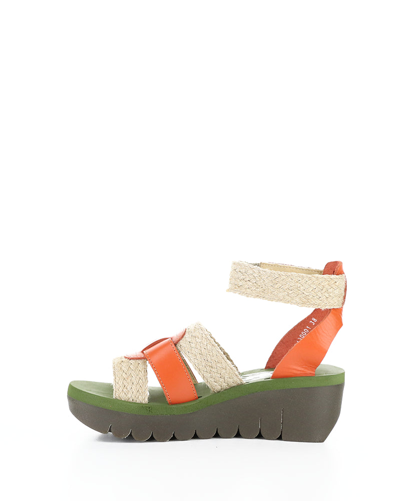 YORY430FLY 001 SCARLET BROOKLYN/JUTE