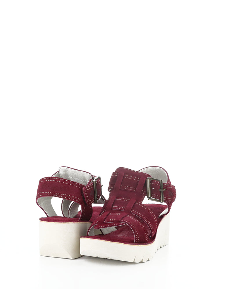 YUDD236FLY 009 BERRY SUEDE