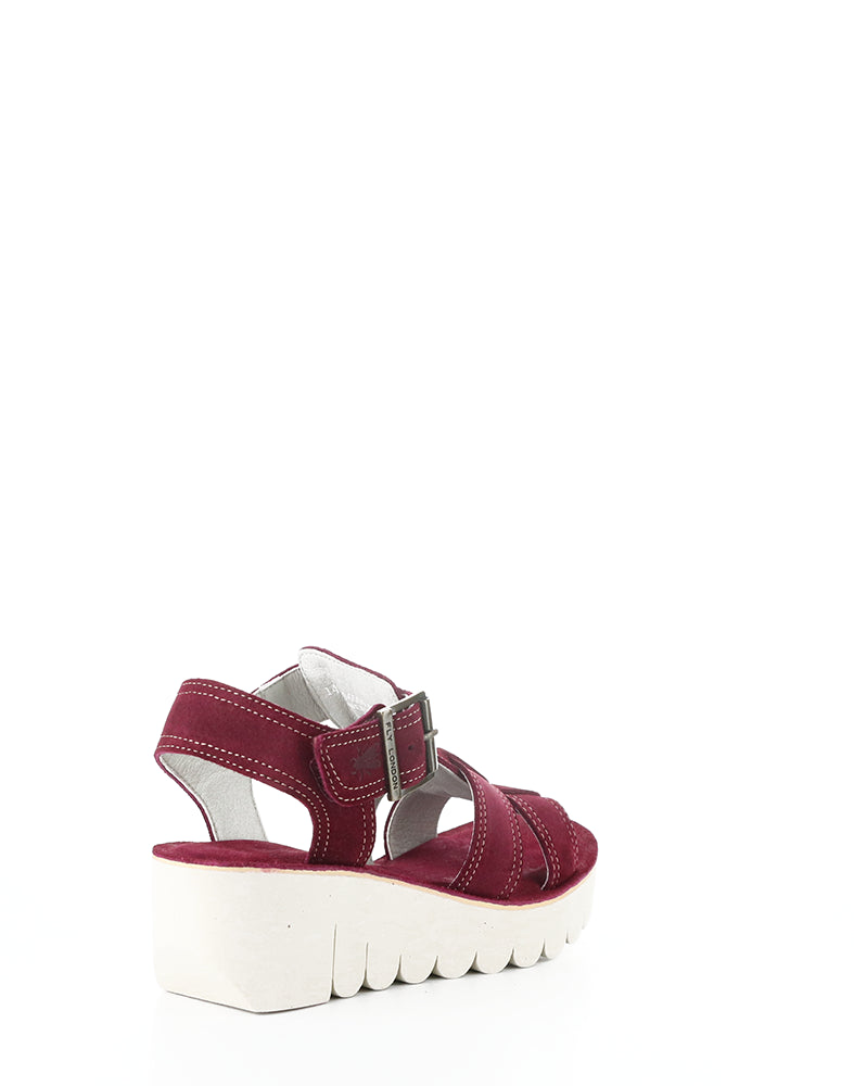 YUDD236FLY 009 BERRY SUEDE