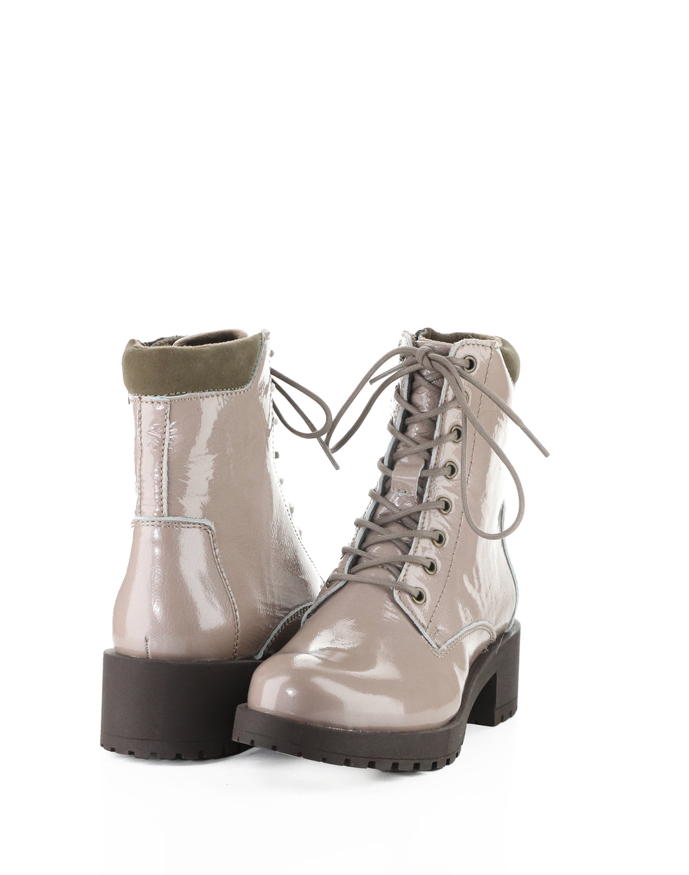 AMIRA CASTOR/TAUPE GULMARG PATENT/SUEDE