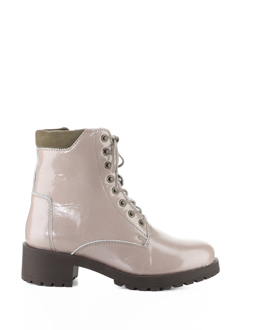 AMIRA CASTOR/TAUPE GULMARG PATENT/SUEDE