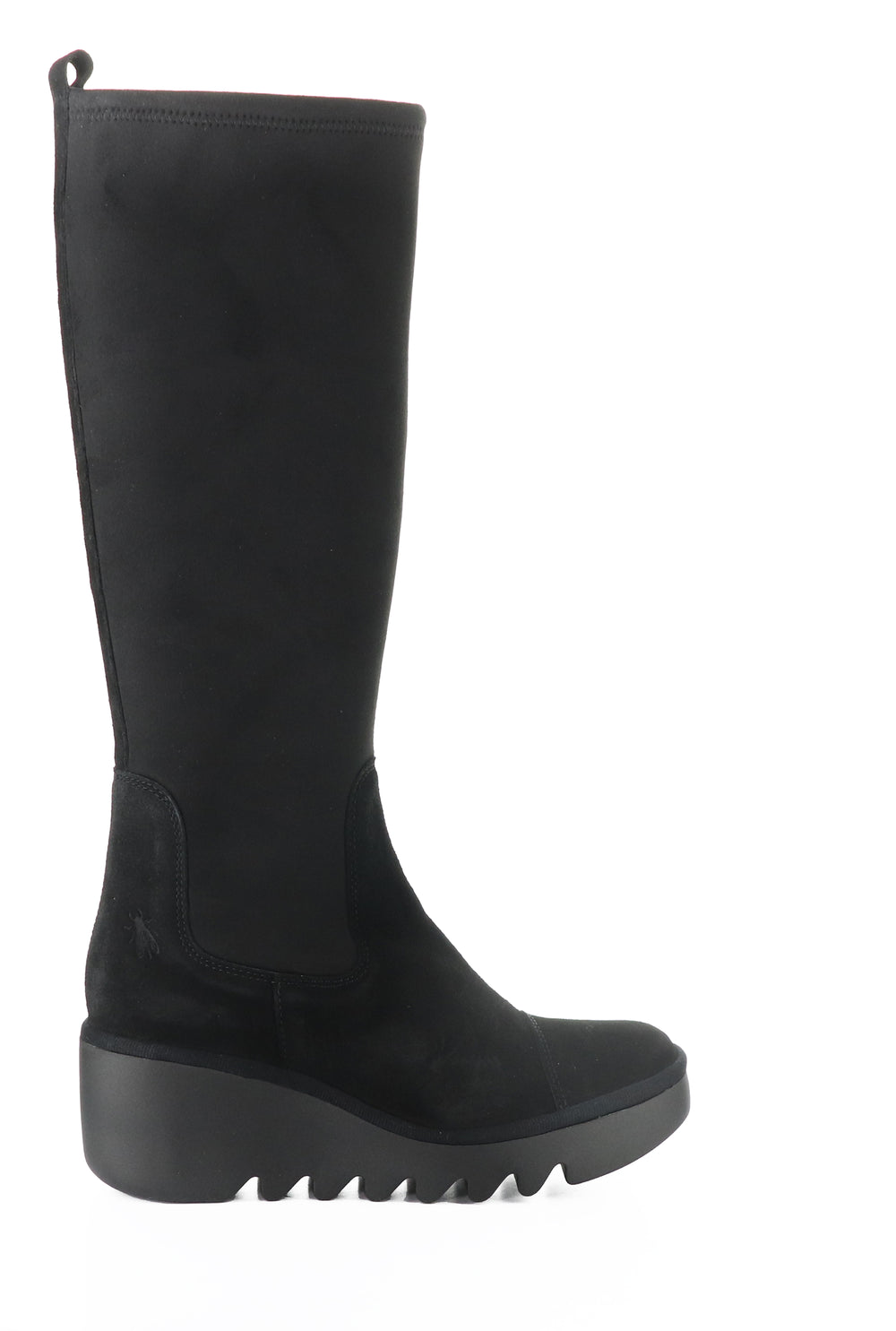 BUDI603FLY 001 BLACK OIL SUEDE/STRETCH