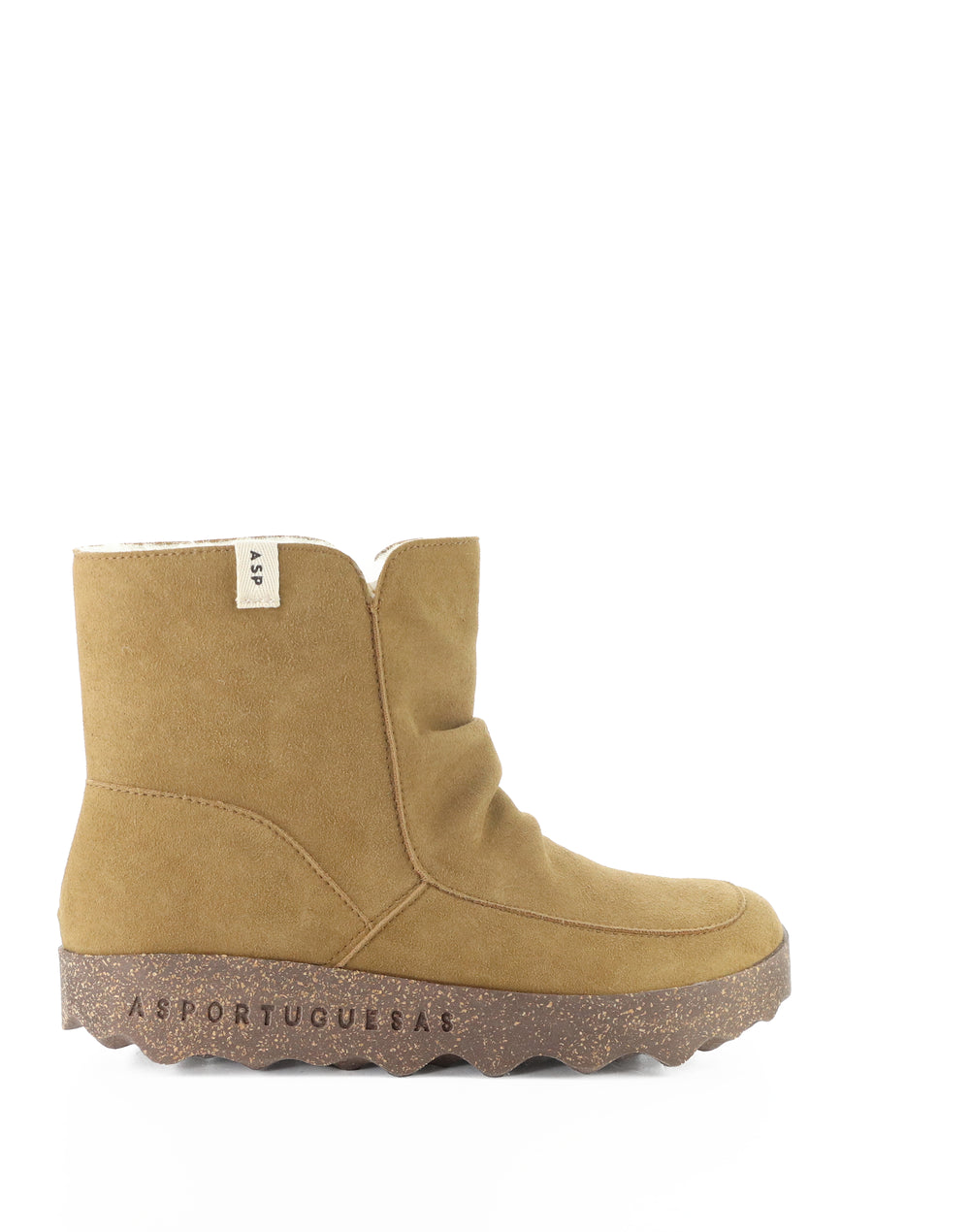 CUFF296ASP 009 TOBACCO COWSUEDE RECYCLED/FAUX FUR