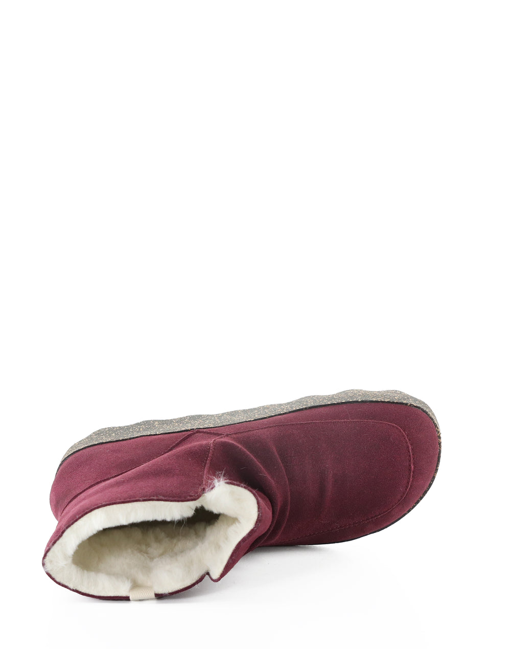 CUFF296ASP 010 BORDEAUX COWSUEDE RECYCLED/FAUX FUR