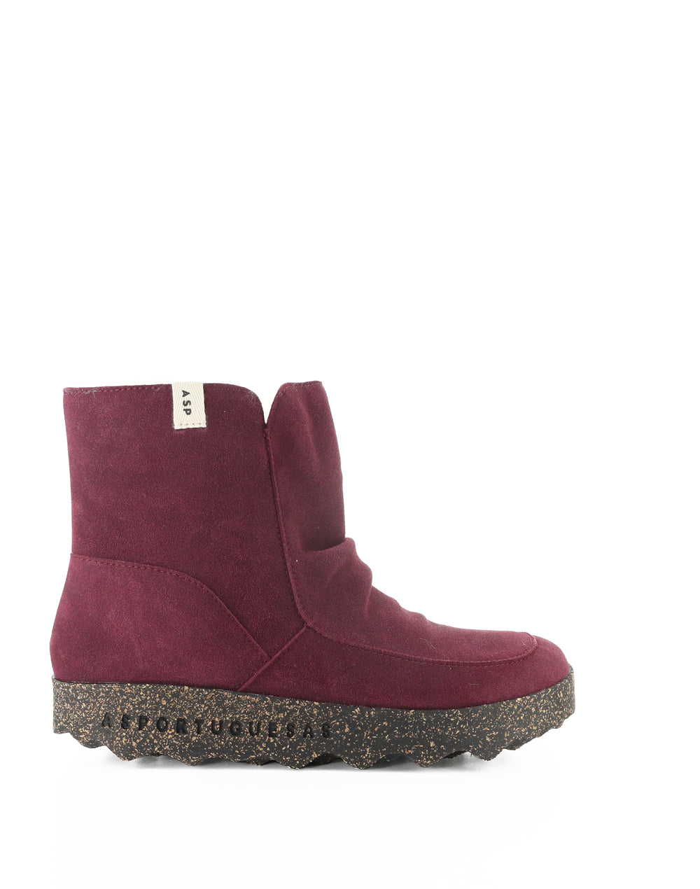 CUFF296ASP 010 BORDEAUX COWSUEDE RECYCLED/FAUX FUR