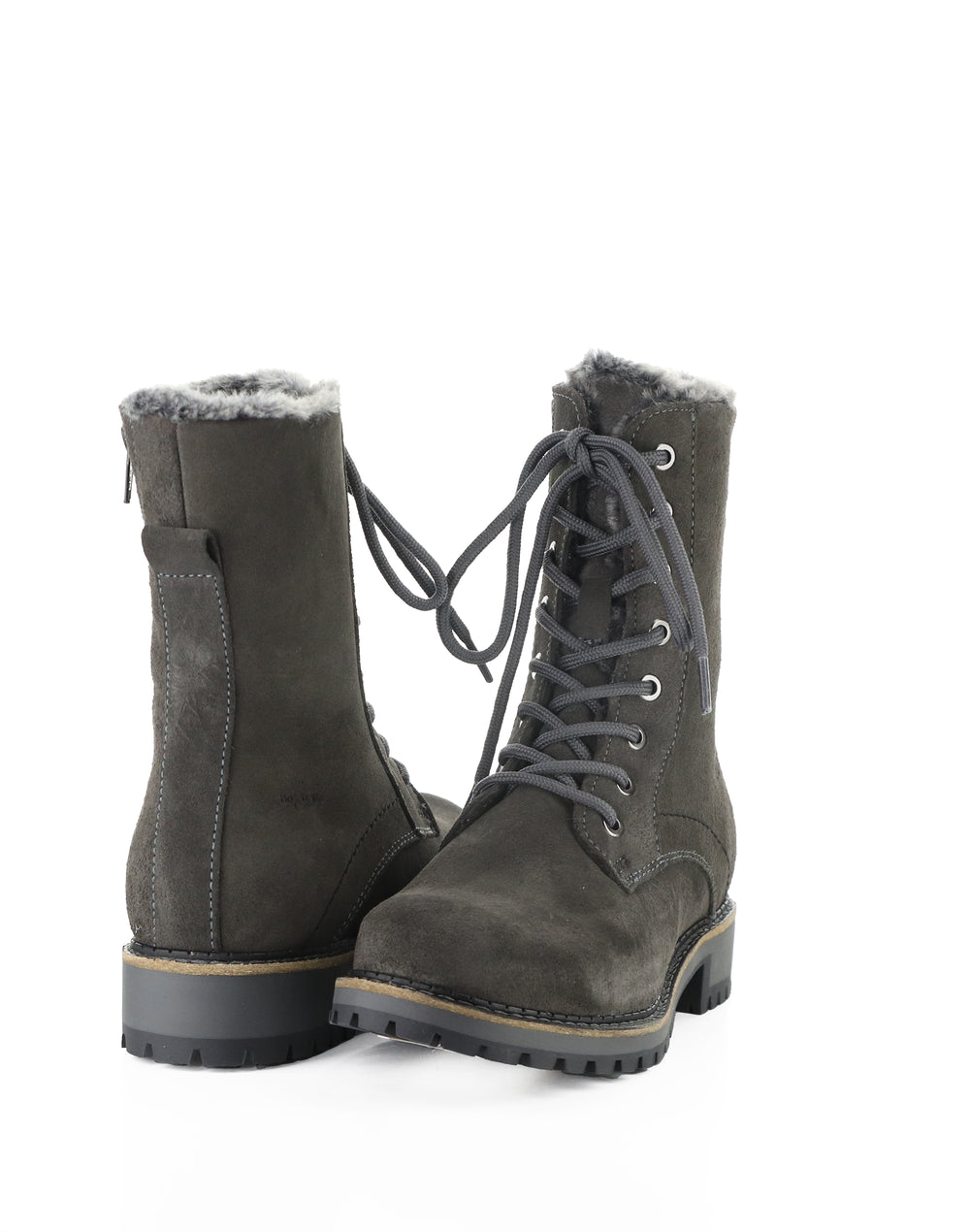 CYRUS ANTHRACITE SUEDE/FAUX FUR