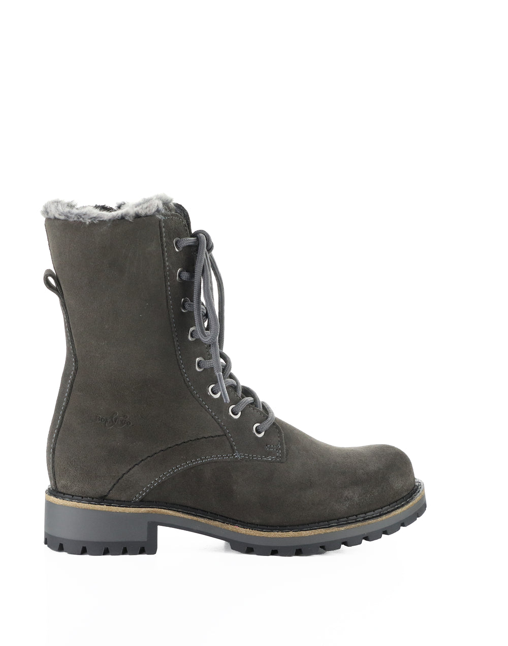 CYRUS ANTHRACITE SUEDE/FAUX FUR