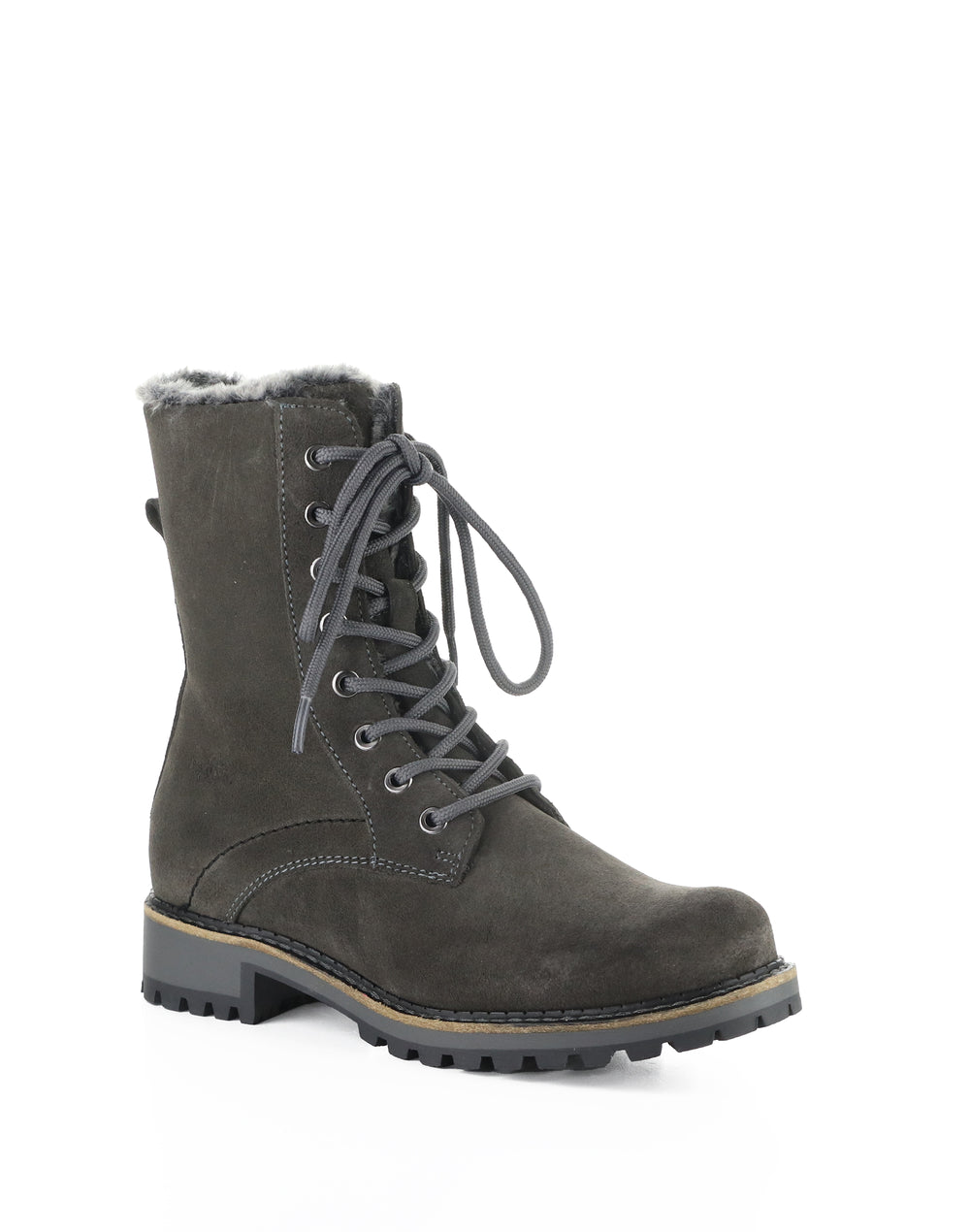 CYRUS ANTHRACITE SUEDE/FAUX FUR