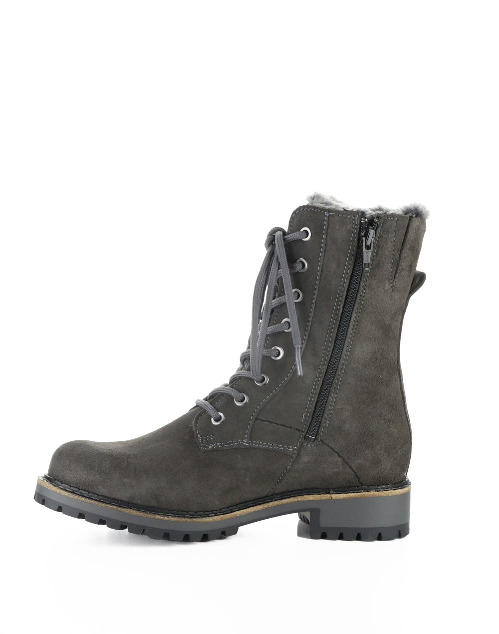 CYRUS ANTHRACITE SUEDE/FAUX FUR