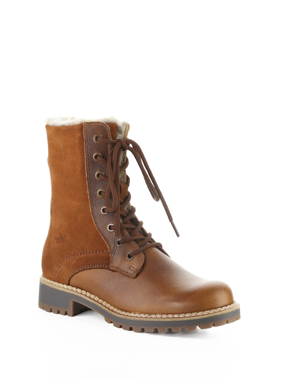 CYRUS COGNAC/TOFFEE GOBI/SUEDE/FAUX FUR