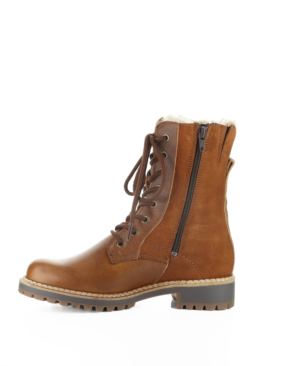 CYRUS COGNAC/TOFFEE GOBI/SUEDE/FAUX FUR