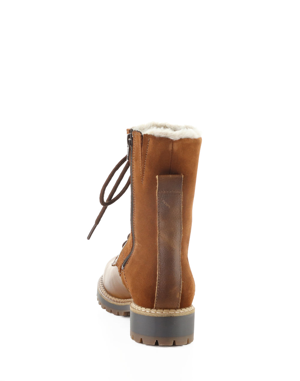 CYRUS COGNAC/TOFFEE GOBI/SUEDE/FAUX FUR