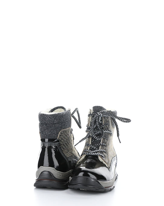 GIFT BLACK PATENT/MACKENZIE/TWEED