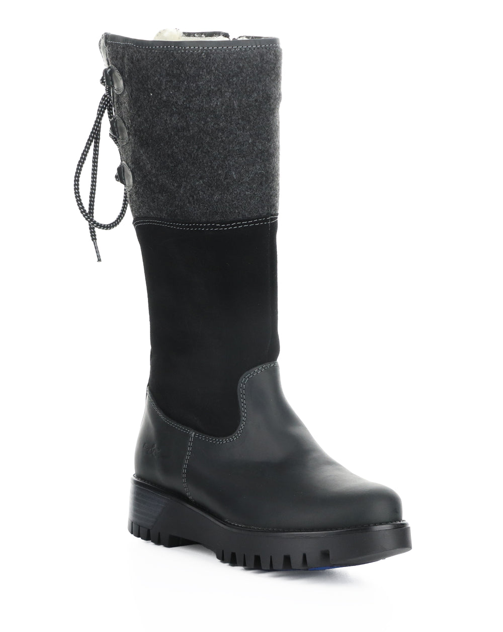 GOOSE PRIMA BLACK/BLACK SADDLE/SUEDE/TWEED