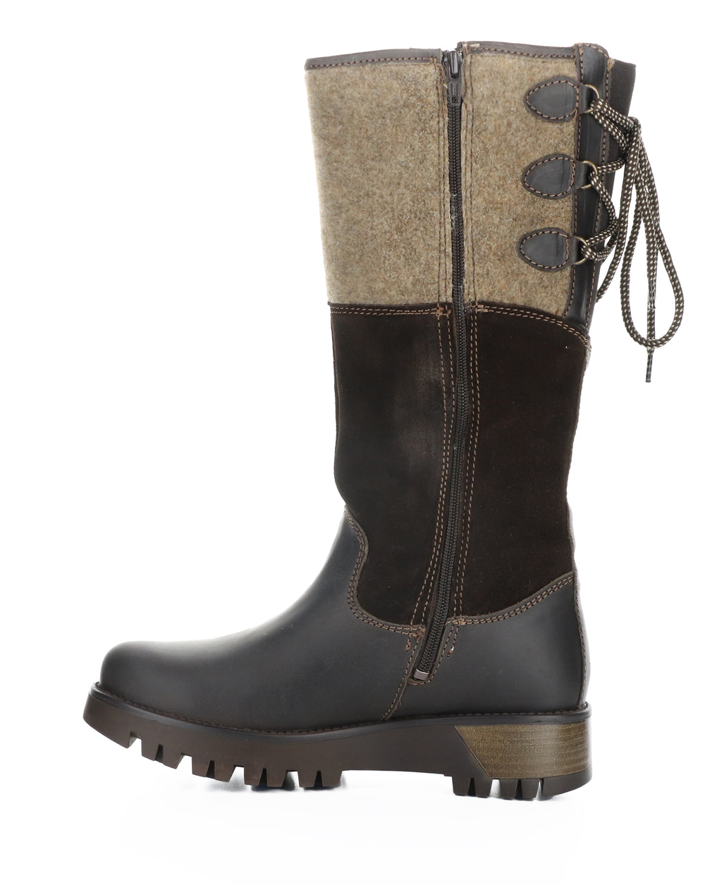 GOOSE PRIMA DK BROWN/COFFEE SADDLE/SUEDE/TWEED