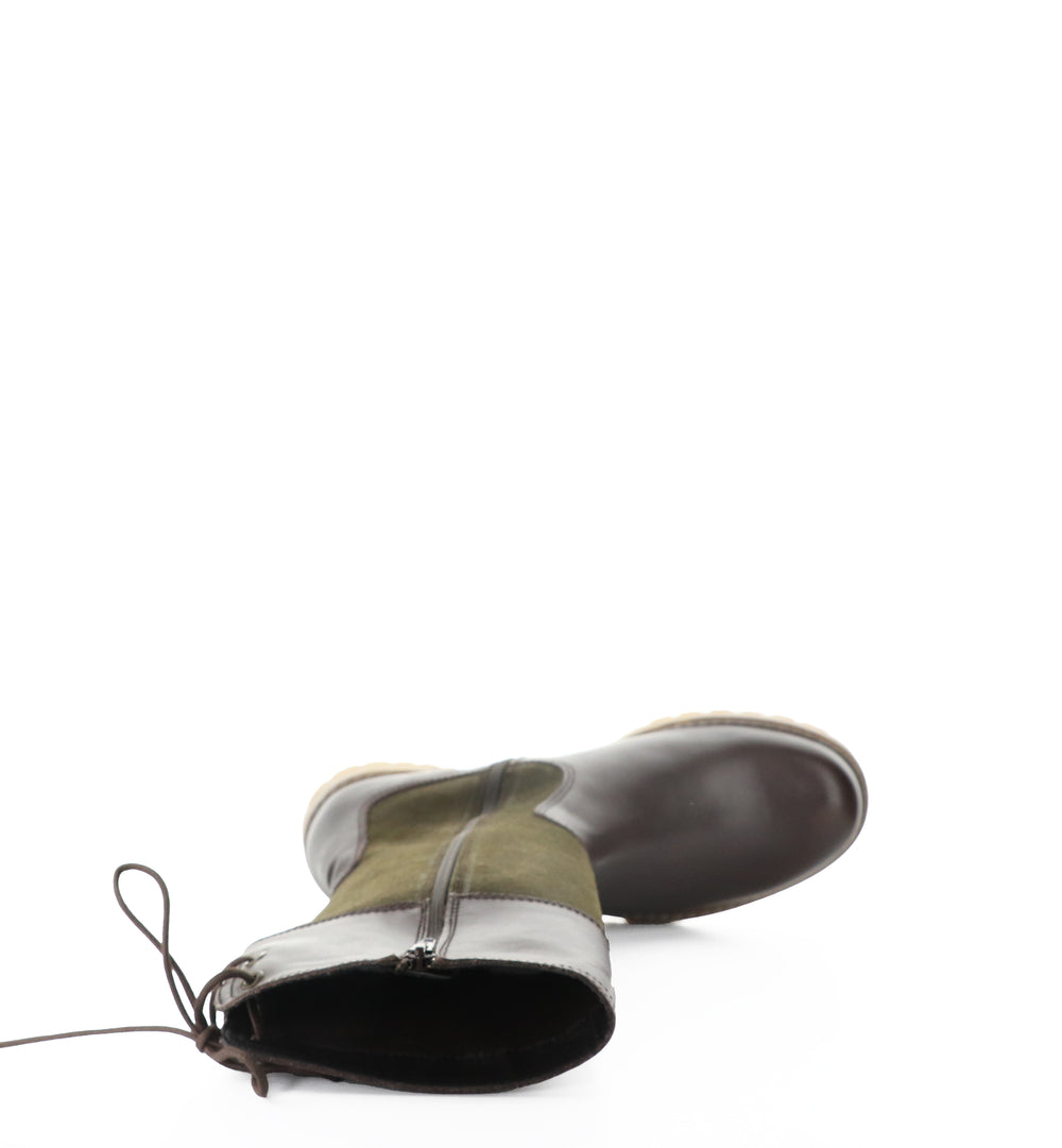 HUNT DK BROWN/OLIVE FEEL/OILSUEDE