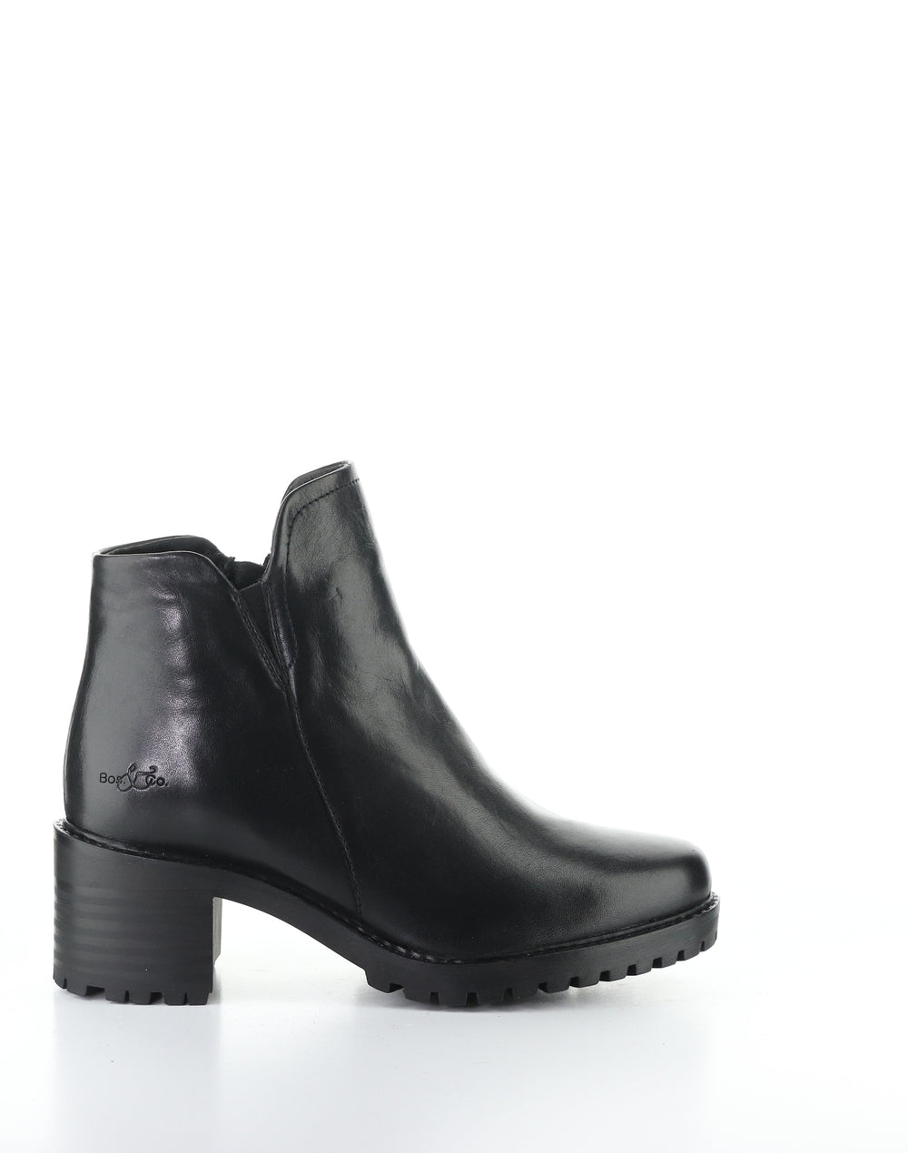 INARA BLACK FEEL LEATHER