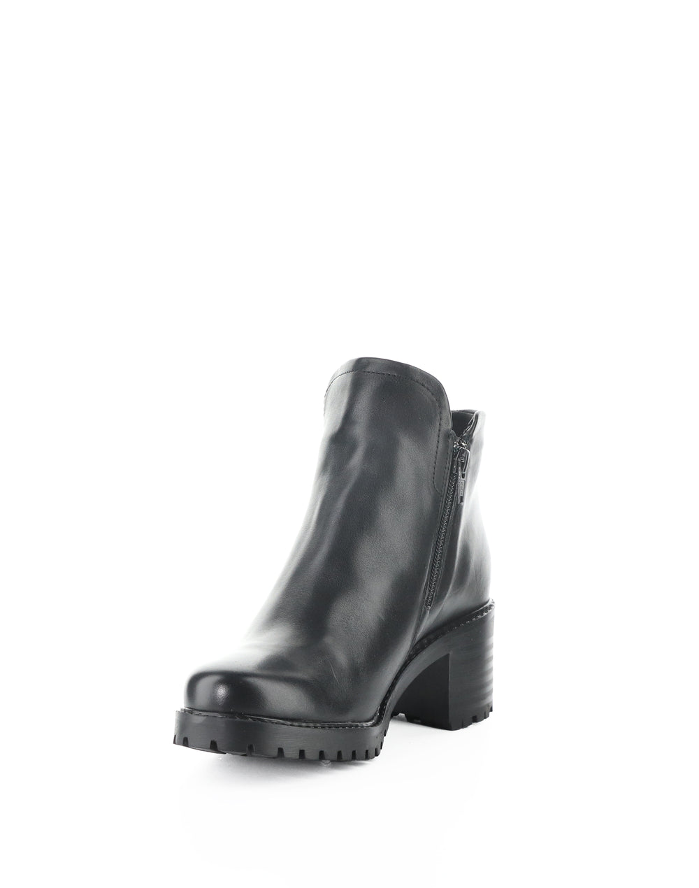 INARA BLACK FEEL LEATHER