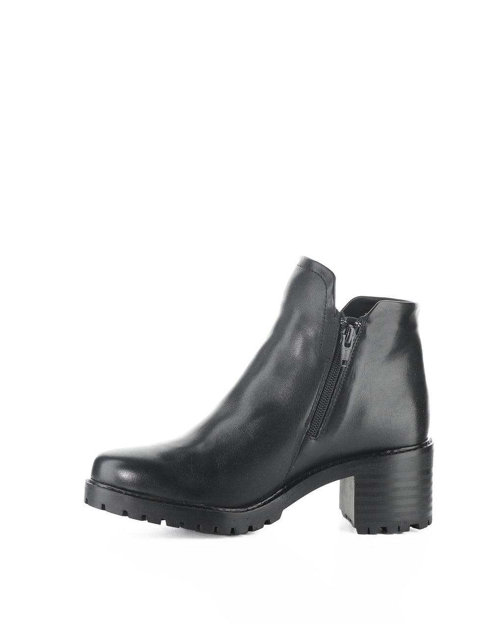 INARA BLACK FEEL LEATHER