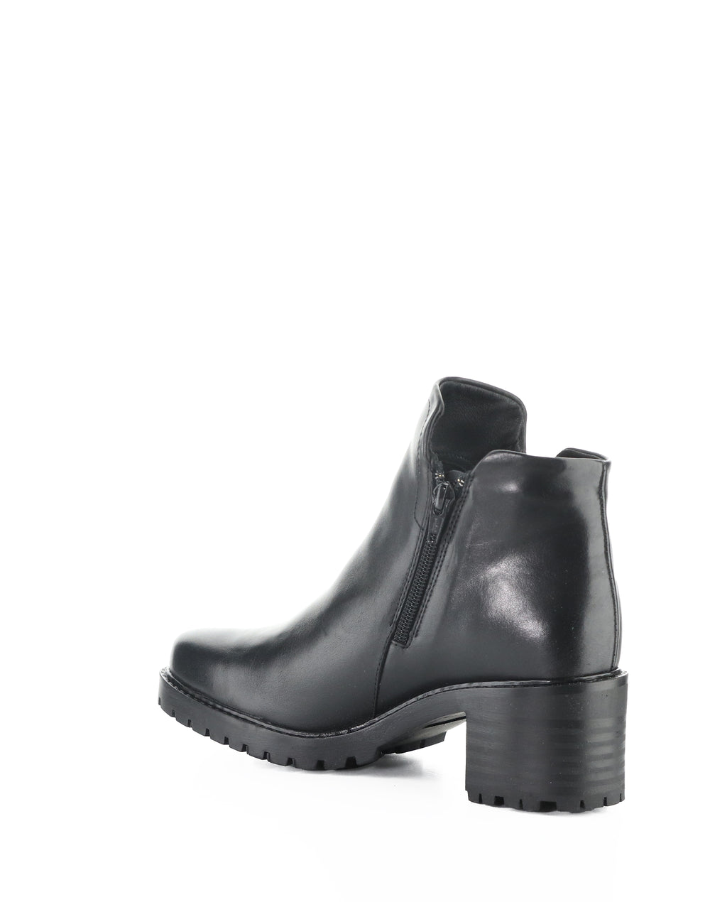 INARA BLACK FEEL LEATHER