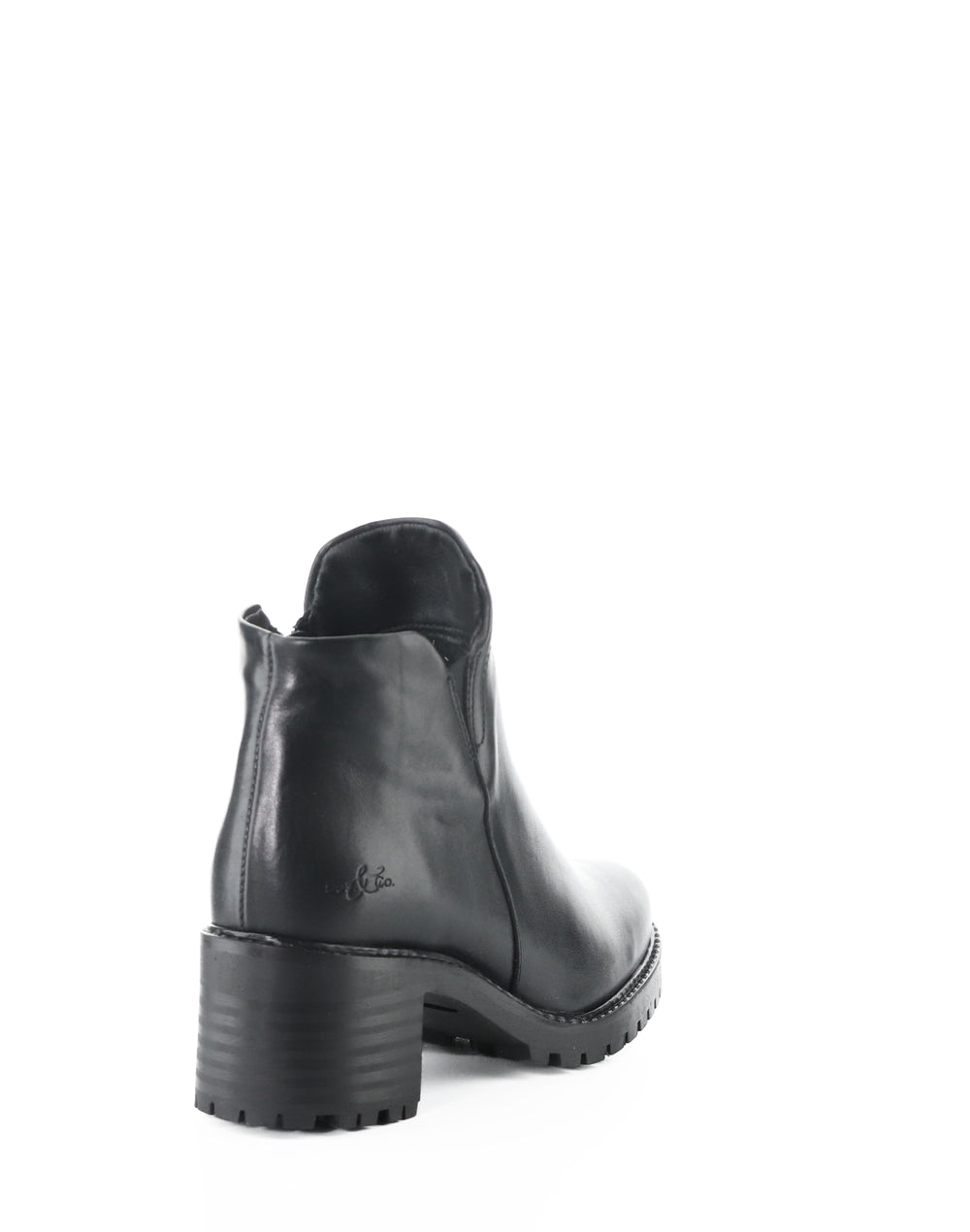 INARA BLACK FEEL LEATHER