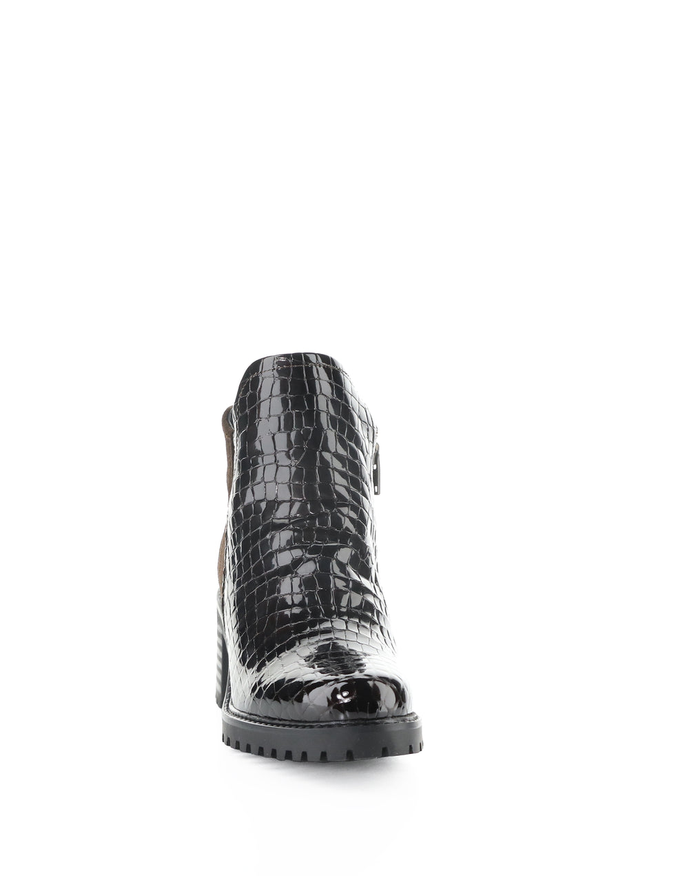 INARA DK BROWN/COFFEE CROCCO PRINT/SUEDE