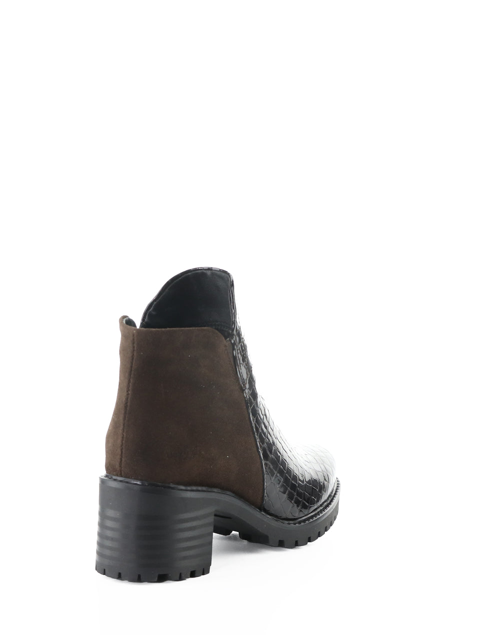 INARA DK BROWN/COFFEE CROCCO PRINT/SUEDE