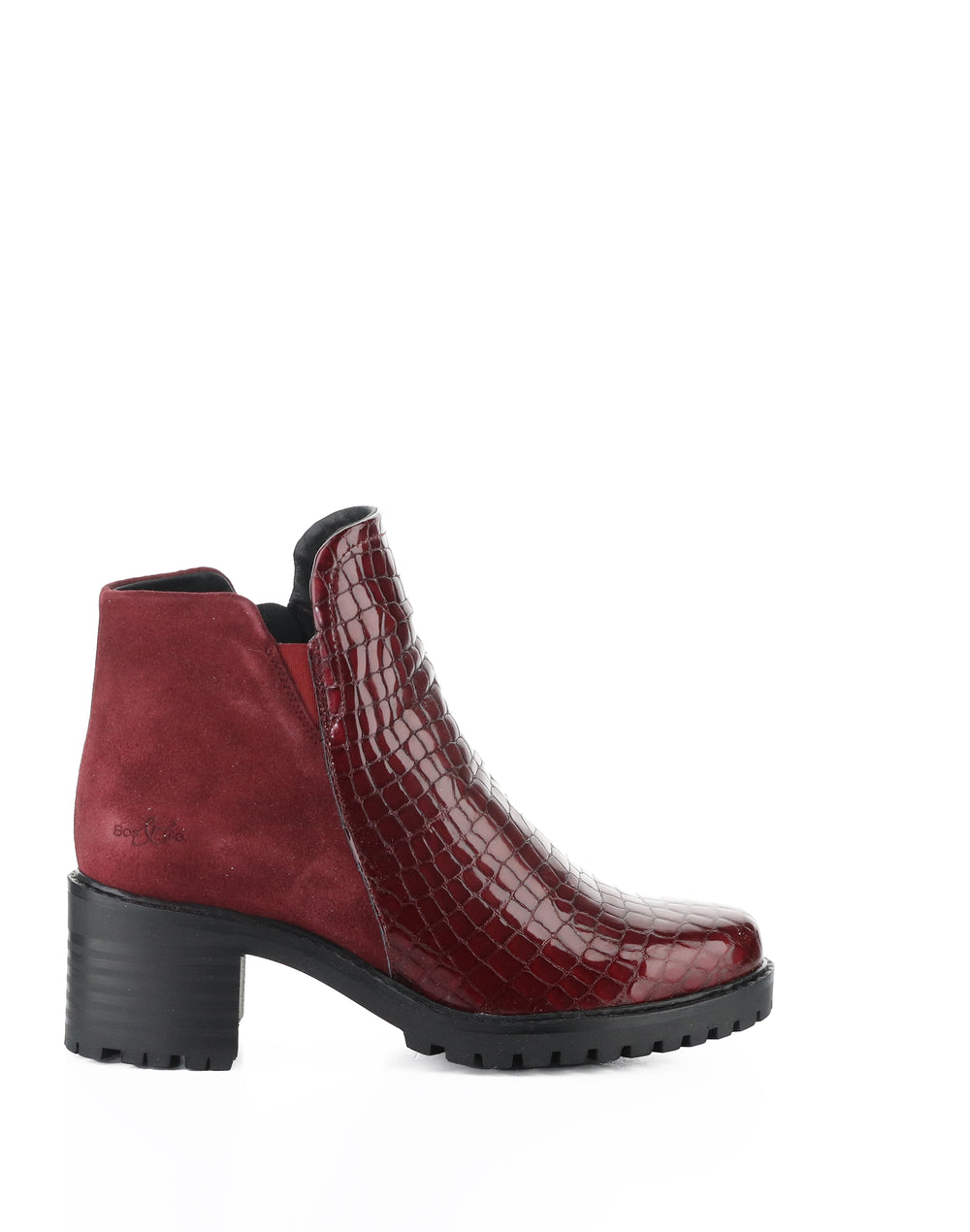 INARA RED/SANGRIA CROCCO PRINT/SUEDE
