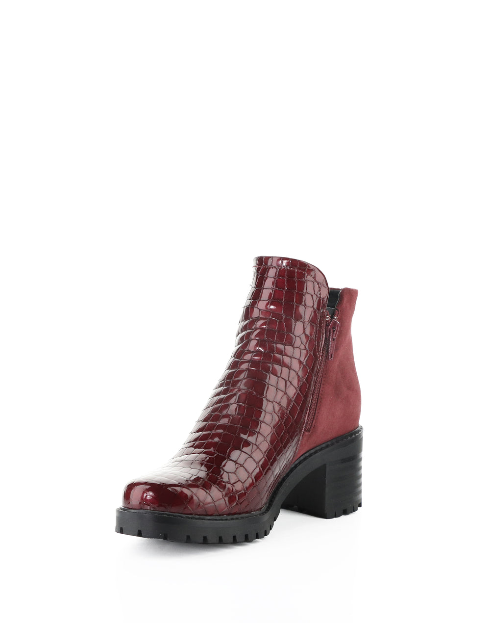 INARA RED/SANGRIA CROCCO PRINT/SUEDE