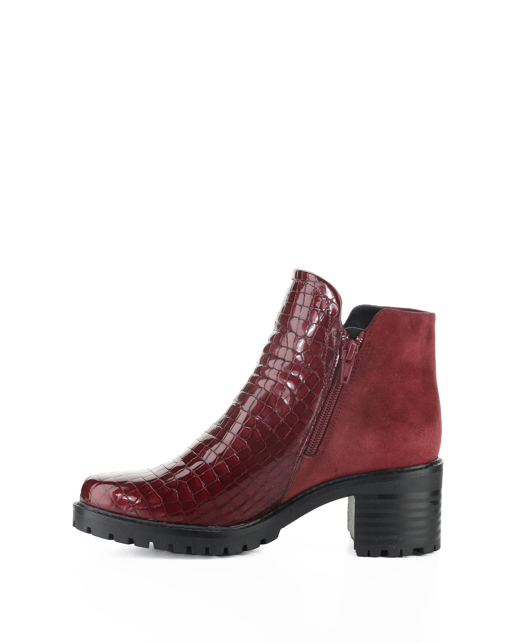 INARA RED/SANGRIA CROCCO PRINT/SUEDE