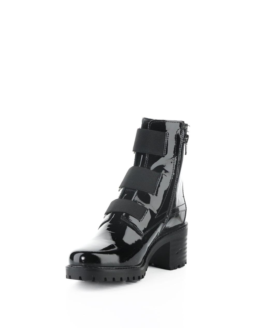 INDIE BLACK PATENT/ELASTIC