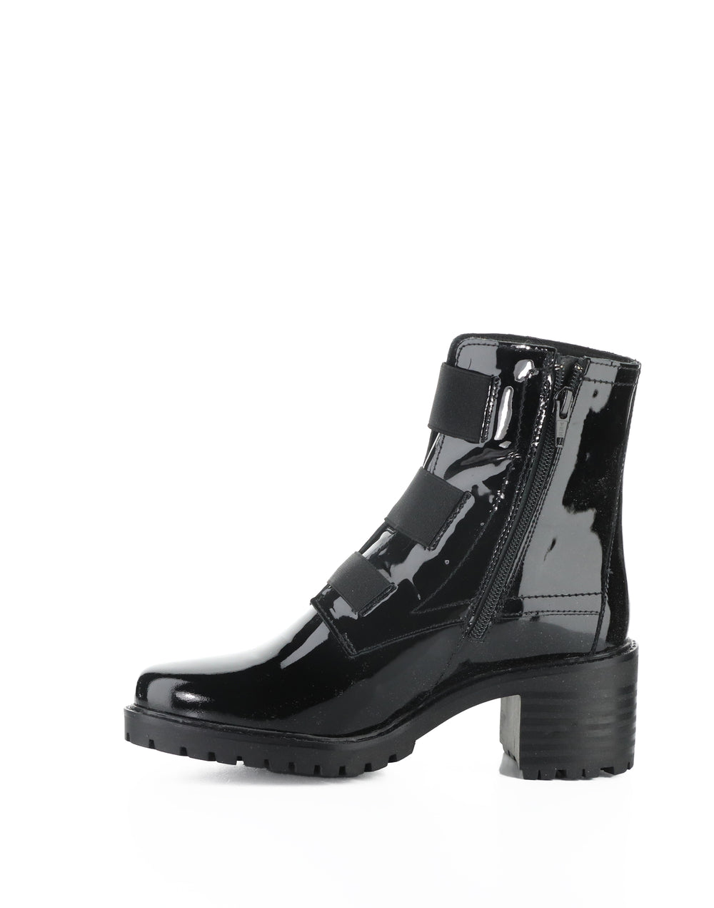 INDIE BLACK PATENT/ELASTIC