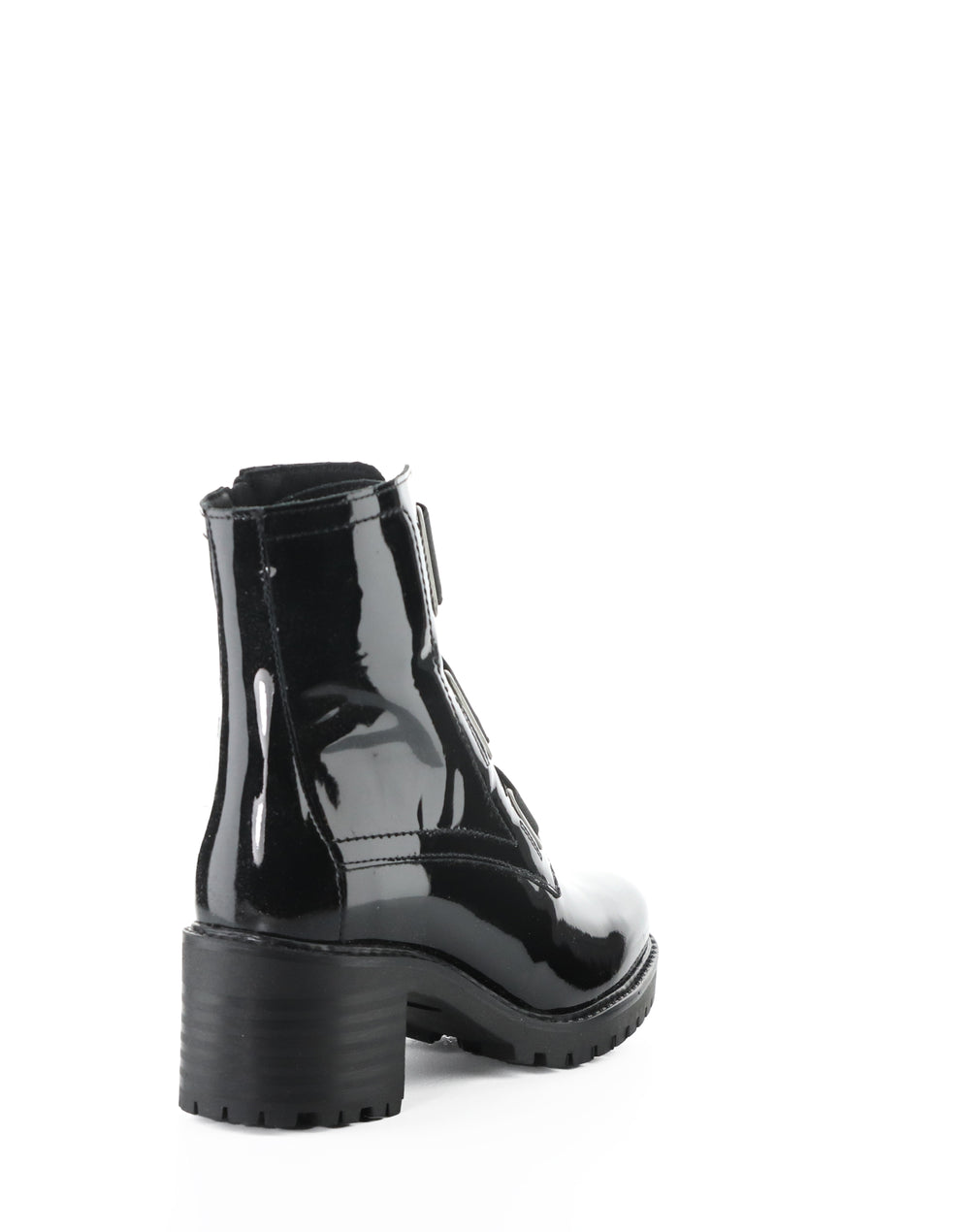 INDIE BLACK PATENT/ELASTIC
