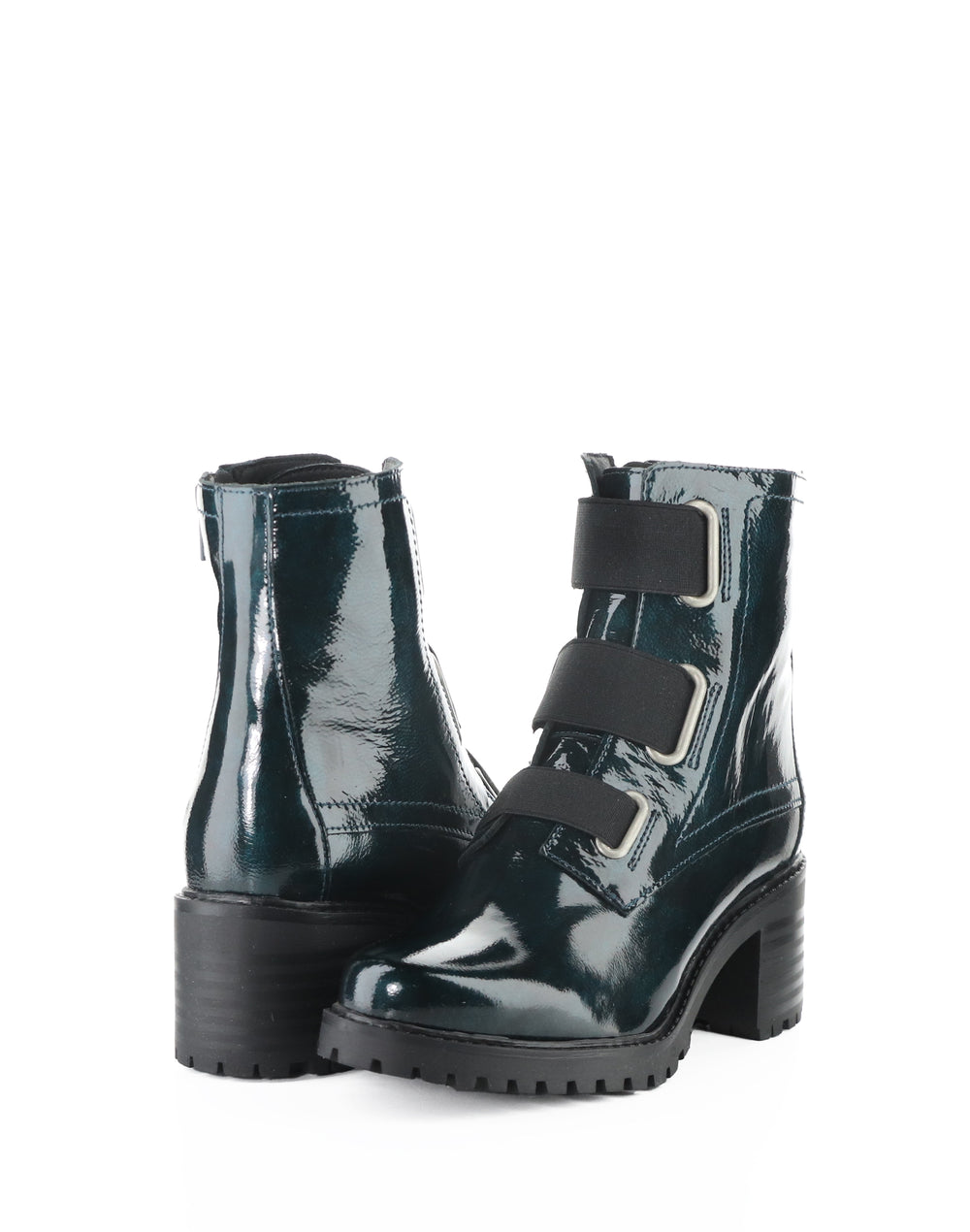 INDIE DK GREEN MACHADO PATENT/ELASTIC
