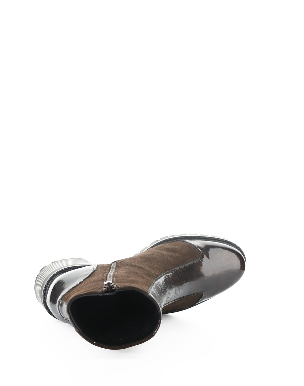 INGRID DK BROWN/COFFEE MACHADO PATENT/SUEDE