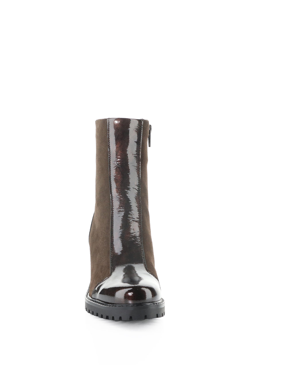 INGRID DK BROWN/COFFEE MACHADO PATENT/SUEDE