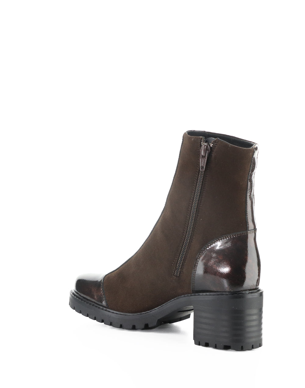 INGRID DK BROWN/COFFEE MACHADO PATENT/SUEDE