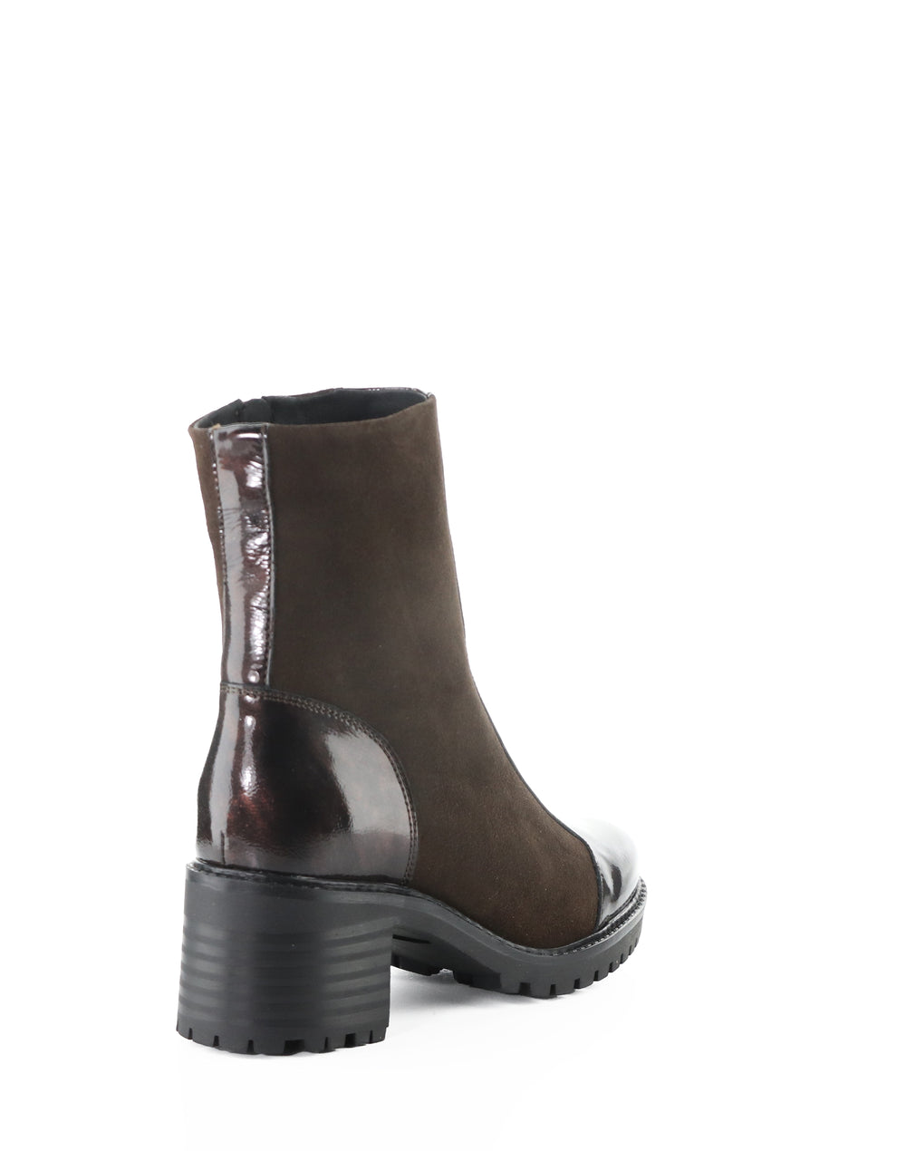 INGRID DK BROWN/COFFEE MACHADO PATENT/SUEDE