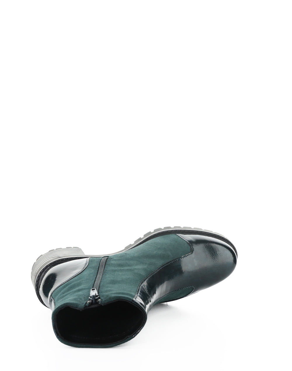 INGRID DK GREEN/PINE MACHADO PATENT/SUEDE