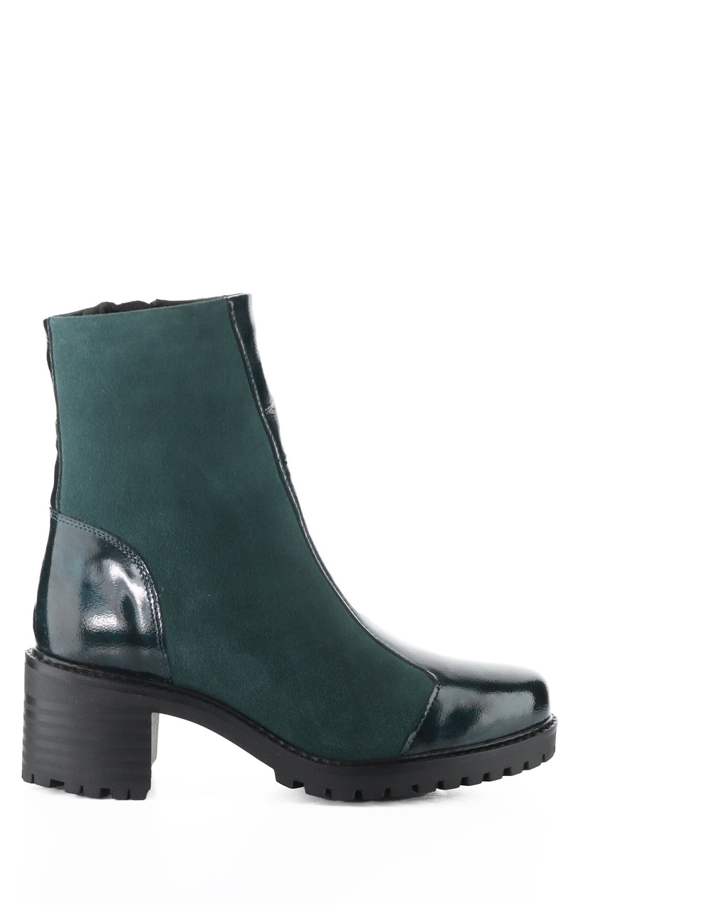 INGRID DK GREEN/PINE MACHADO PATENT/SUEDE