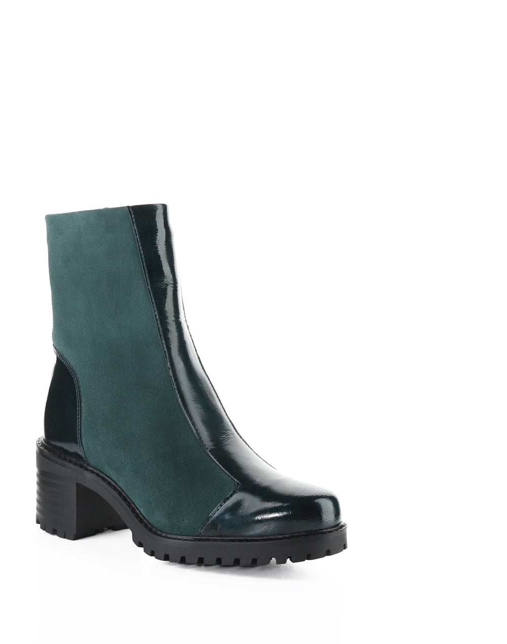 INGRID DK GREEN/PINE MACHADO PATENT/SUEDE