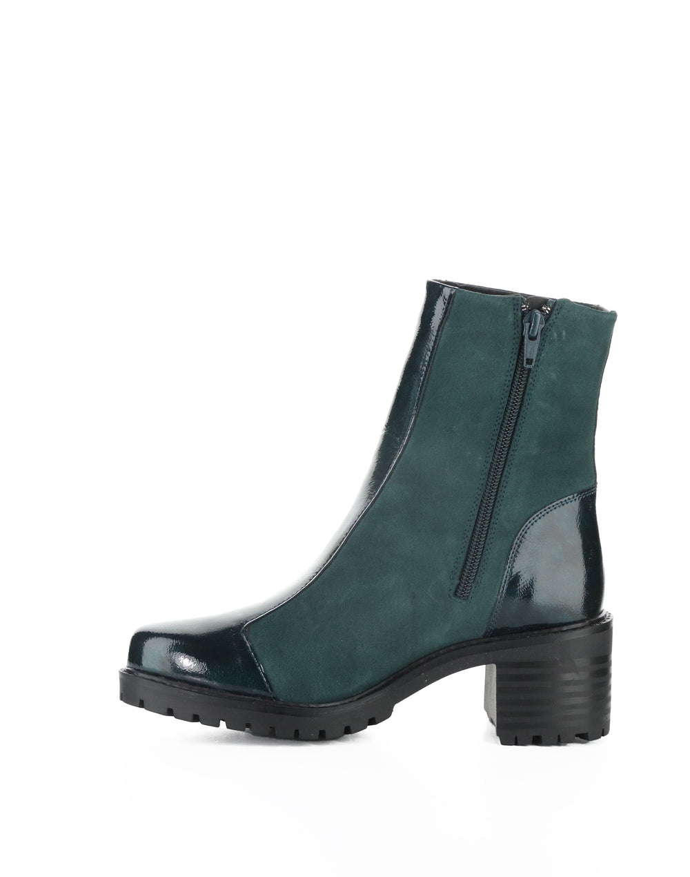 INGRID DK GREEN/PINE MACHADO PATENT/SUEDE