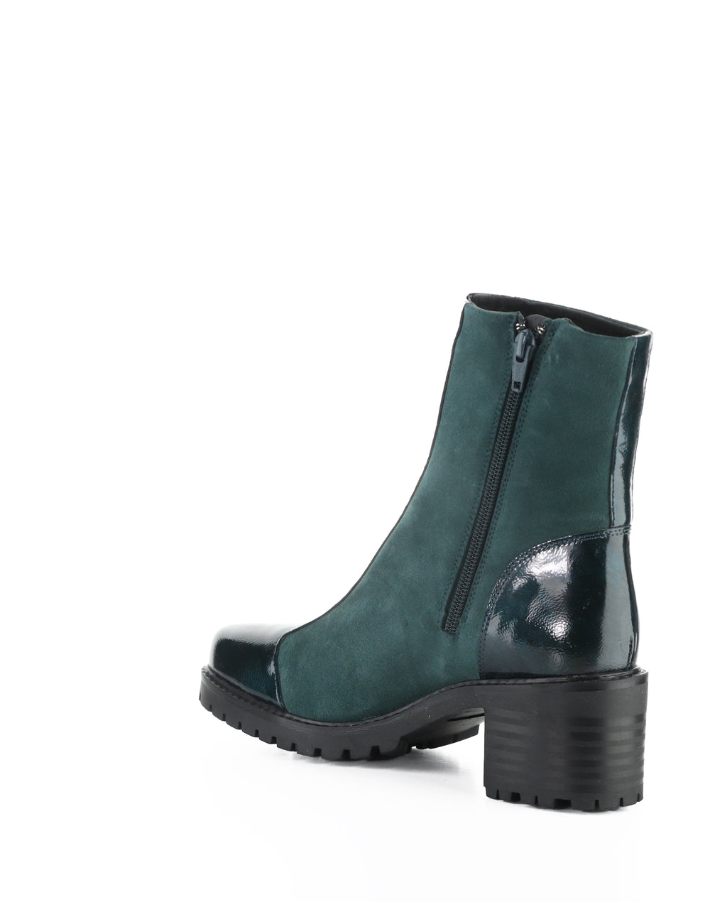 INGRID DK GREEN/PINE MACHADO PATENT/SUEDE