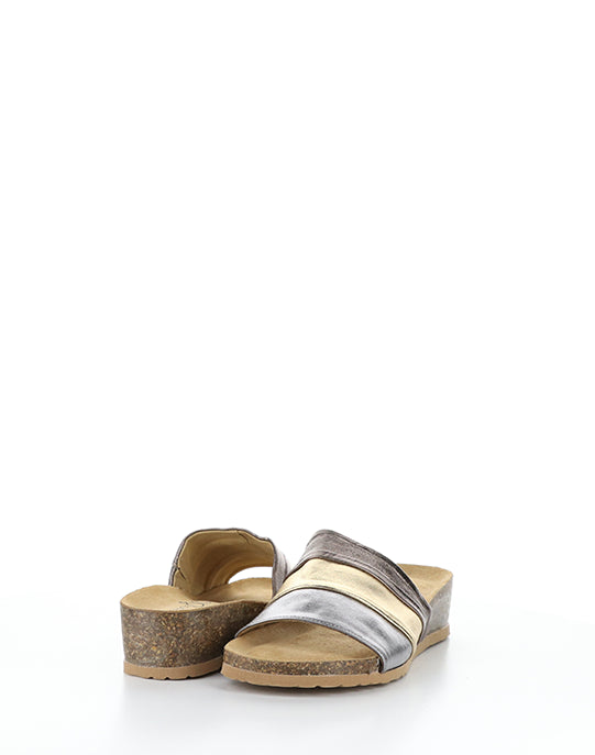 Libby Anthracite Combi Metallic Nappa