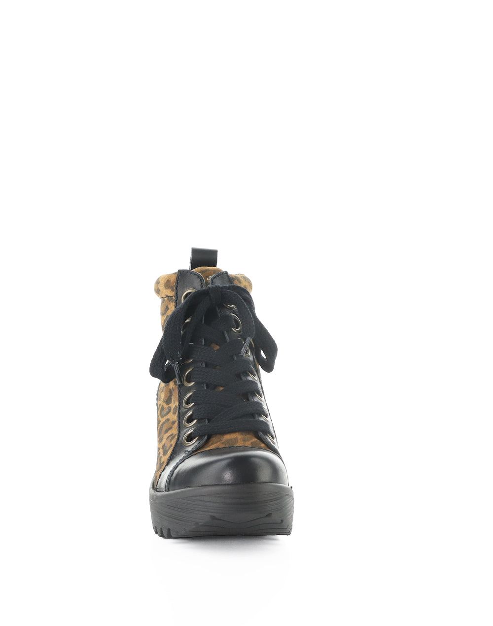 LUFE544FLY 000 BLACK/CAMEL BURN/LEOPARD SUEDE PRINT