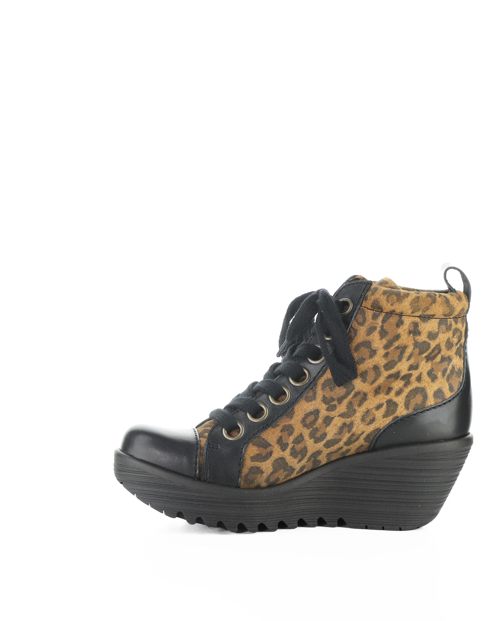 LUFE544FLY 000 BLACK/CAMEL BURN/LEOPARD SUEDE PRINT