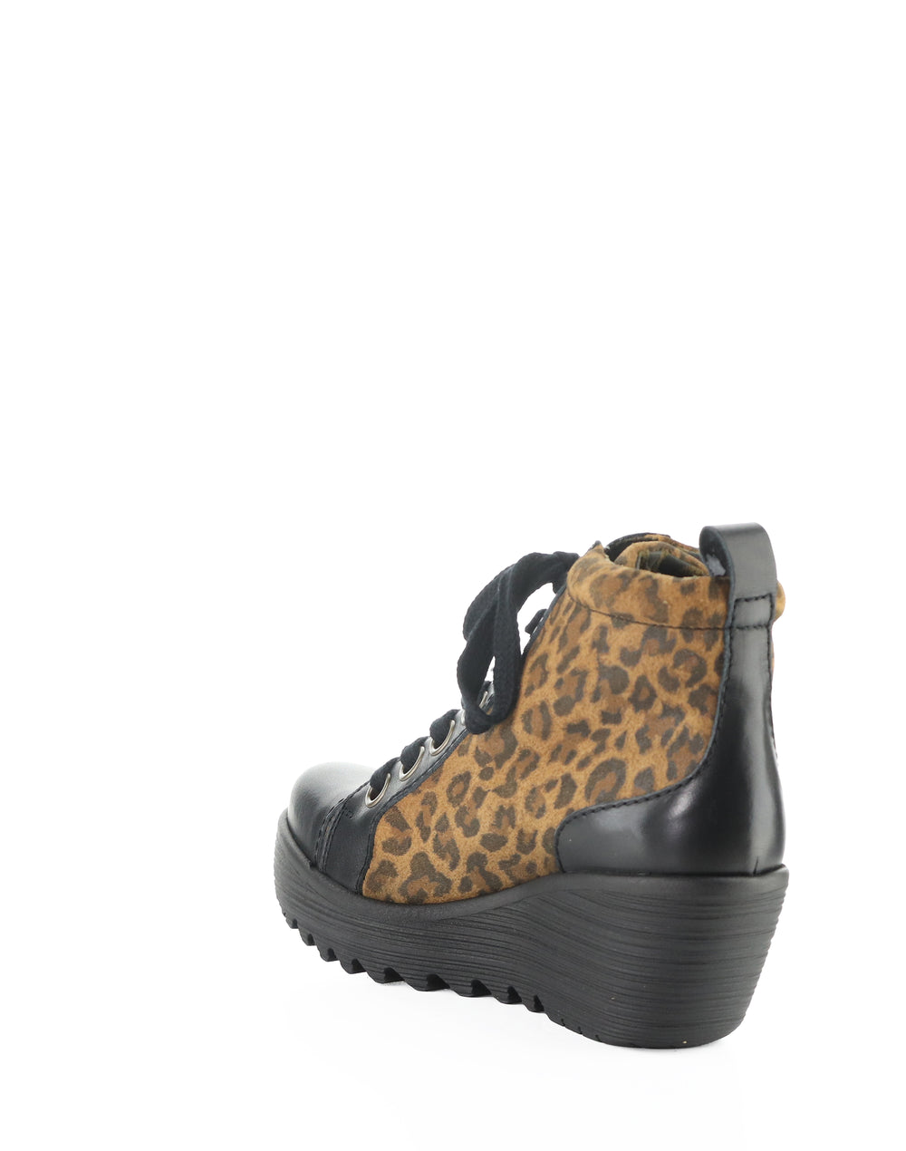 LUFE544FLY 000 BLACK/CAMEL BURN/LEOPARD SUEDE PRINT