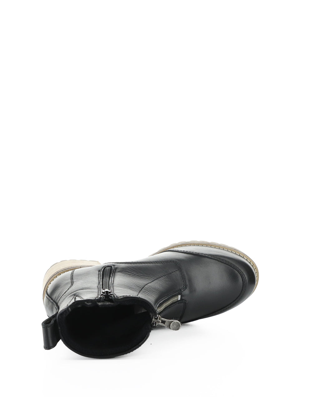 MUNRO BLACK FEEL LEATHER