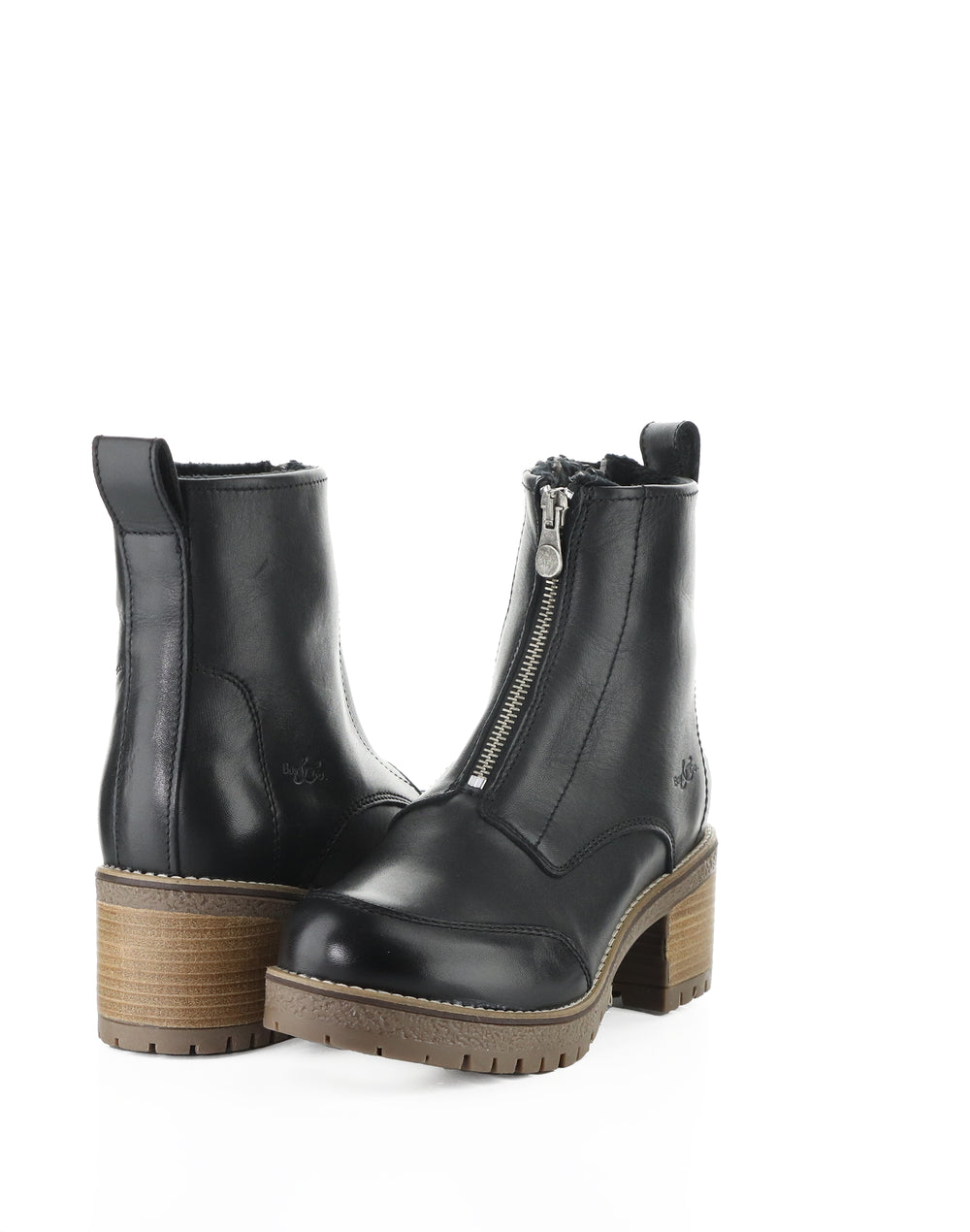 MUNRO BLACK FEEL LEATHER
